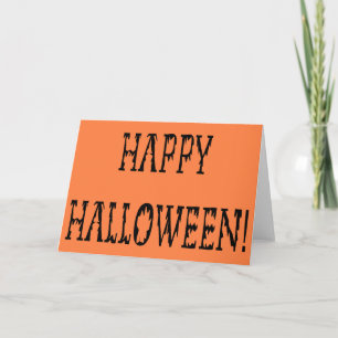 ハッピーハローウィンデッドワールド文字 カード