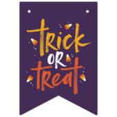ハッピーハローウィントリックまたはキャンディーコーンパーティー バンティングフラッグ (第1の旗)