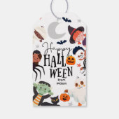 ハッピーハローウィントリックまたはトリートキッズ幽霊誕生日 ギフトタグ (裏面)