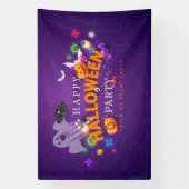ハッピーハローウィントリックまたはトリートパーティー 横断幕 (縦)