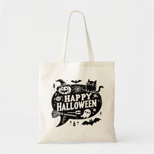 ハッピーハローウィントリックトリートバッグ トートバッグ (正面)