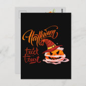 ハッピーハローウィントリートカボチャ ポストカード (正面/裏面)