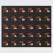 ハッピーハローウィントリートカボチャ ラッピングペーパー (フラット)