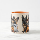 ハッピーハローウィンドイツの羊飼い犬 マグカップ (中央)