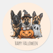 ハッピーハローウィンドイツの羊飼い犬
