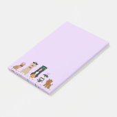 ハッピーハローウィンドッグズパープル ポストイット (アングル)