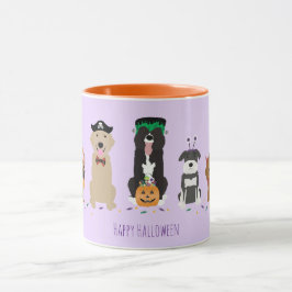 ハッピーハローウィンドッグズパープル マグカップ