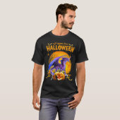 ハッピーハローウィンドラゴンパンプキンコスチュームサンクスギヴィ Tシャツ (正面フル)
