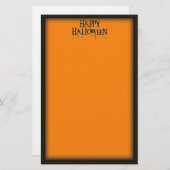 ハッピーハローウィンドリッピー文字画像 便箋 (正面/裏面)