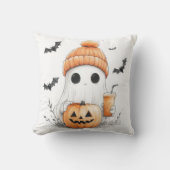 ハッピーハローウィンドリンクアップウィッチ不気味幽霊 クッション (正面)