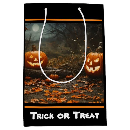 ハッピーハローウィンナイトコレクション ミディアムペーパーバッグ (正面)