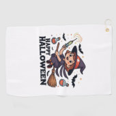 ハッピーハローウィンナースシャツ不気味- Cute Medical ゴルフタオル (横)