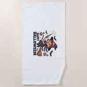 ハッピーハローウィンナースシャツ不気味- Cute Medical ビーチタオル (正面)