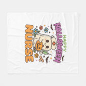 ハッピーハローウィンナースシャツ – Cute 不気味 Medical フリースブランケット