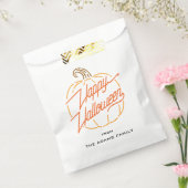 ハッピーハローウィンネオンパーソナライズされたフリットバッグ フェイバーバッグ (封をした状態)