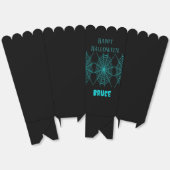 ハッピーハローウィンネオンブルースパイダーウェブブラック フェイバーボックス (見開き)