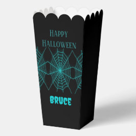 ハッピーハローウィンネオンブルースパイダーウェブブラック フェイバーボックス