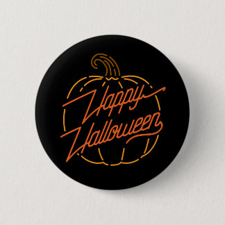 ハッピーハローウィンネオンボタン 缶バッジ