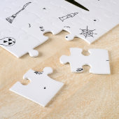 ハッピーハローウィンネコとカボチャ ジグソーパズル (側面)