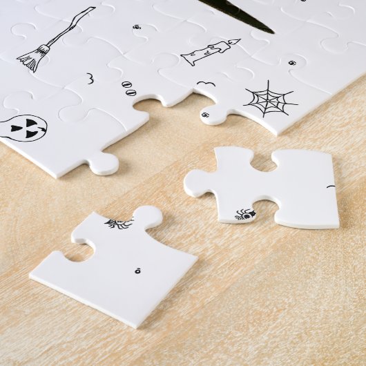 ハッピーハローウィンネコとカボチャ ジグソーパズル (側面)