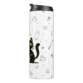 ハッピーハローウィンネコとカボチャ タンブラー (回転右)