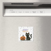 ハッピーハローウィンネコとカボチャ マグネット (インサイチュ (食洗機))