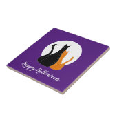 ハッピーハローウィンネコ満月 タイル (側面)