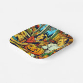 ハッピーハローウィンノスタルジックファミリーカービングカボチャ ペーパープレート (傾斜あり)