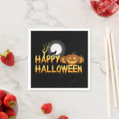 ハッピーハローウィンハウリングウルフ スタンダードカクテルナプキン (インサイチュ)