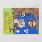 ハッピーハローウィンハガキbyニコールジャネス ポストカード (正面)