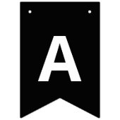 ハッピーハローウィンハロウィーンのカボチャのちょうちんブラック |オレンジ バンティングフラッグ (第3の旗)