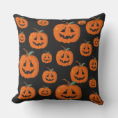 ハッピーハローウィンハロウィーンのカボチャのちょうちん工芸 アウトドアクッション (正面)