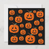 ハッピーハローウィンハロウィーンのカボチャのちょうちん工芸 カード (正面)