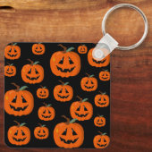 ハッピーハローウィンハロウィーンのカボチャのちょうちん工芸 キーホルダー (裏面)
