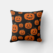 ハッピーハローウィンハロウィーンのカボチャのちょうちん工芸 クッション (裏面)