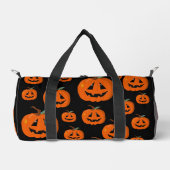 ハッピーハローウィンハロウィーンのカボチャのちょうちん工芸 ダッフルバッグ (正面)