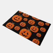 ハッピーハローウィンハロウィーンのカボチャのちょうちん工芸 ドアマット (アングル)