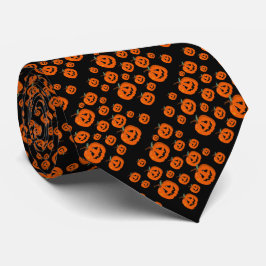 ハッピーハローウィンハロウィーンのカボチャのちょうちん工芸 ネクタイ