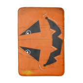 ハッピーハローウィンハロウィーンのカボチャのちょうちん工芸 バスマット (正面縦)