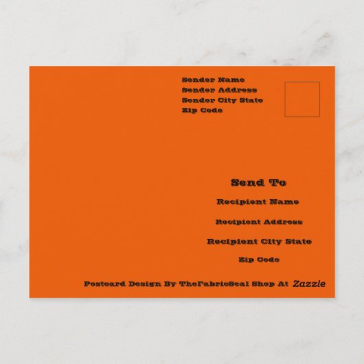 ハッピーハローウィンハロウィーンのカボチャのちょうちん工芸 ポストカード (裏面)