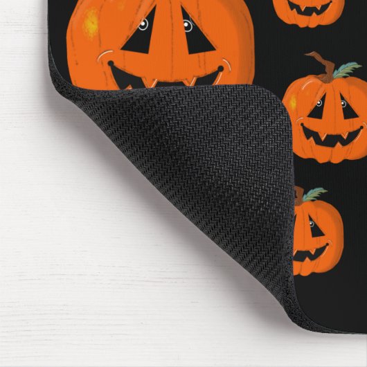 ハッピーハローウィンハロウィーンのカボチャのちょうちん工芸 マウスパッド (コーナー)