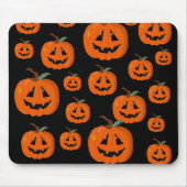 ハッピーハローウィンハロウィーンのカボチャのちょうちん工芸 マウスパッド (正面)