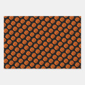 ハッピーハローウィンハロウィーンのカボチャのちょうちん工芸 ラッピングペーパーシート (正面2)