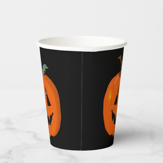 ハッピーハローウィンハロウィーンのカボチャのちょうちん工芸 紙コップ (右)