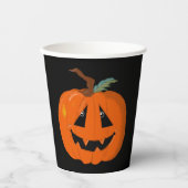 ハッピーハローウィンハロウィーンのカボチャのちょうちん工芸 紙コップ (正面)