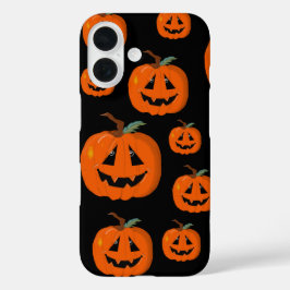 ハッピーハローウィンハロウィーンのカボチャのちょうちん工芸 iPhone 16ケース