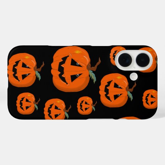 ハッピーハローウィンハロウィーンのカボチャのちょうちん工芸 Case-Mate iPhoneケース (裏面 (横))