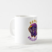 ハッピーハローウィンハロウィーンウィッチキャット コーヒーマグカップ (正面左)