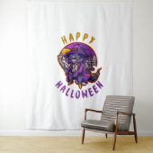 ハッピーハローウィンハロウィーンウィッチキャット タペストリー (インサイチュ)