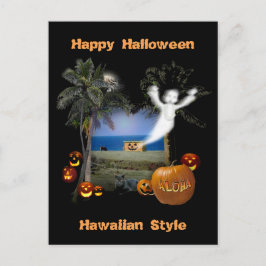 ハッピーハローウィンハワイアンスタイル ポストカード